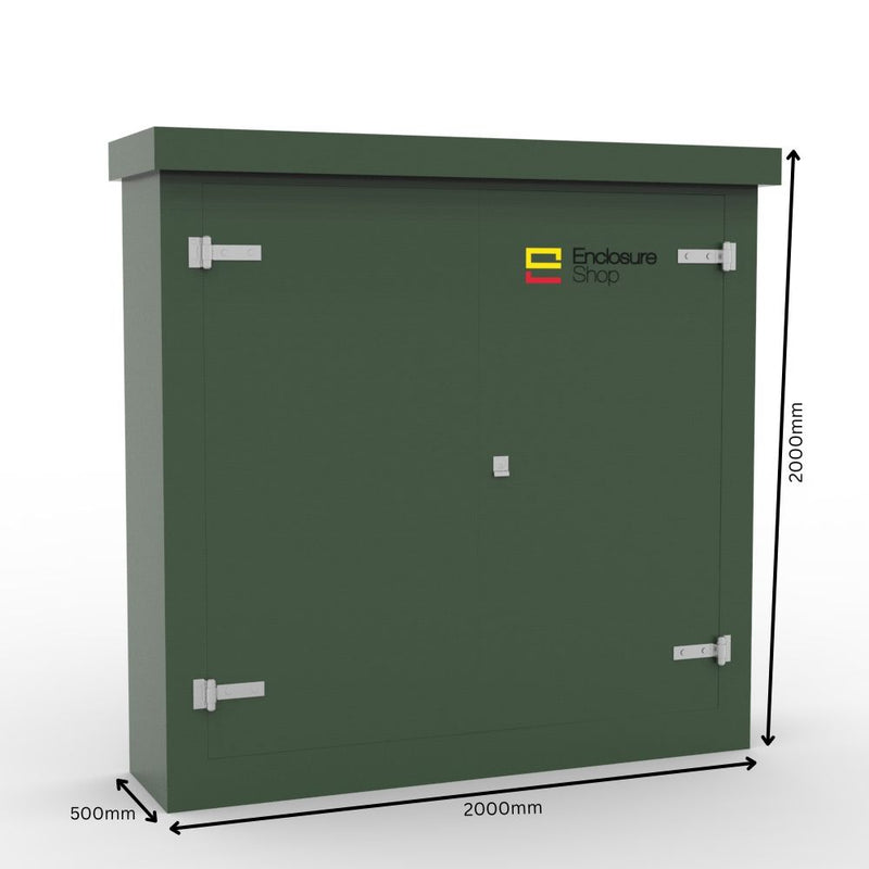 GRP Walk In Enclosure 2000mm x 500mm x 2000mm - DPM13 Dimensions