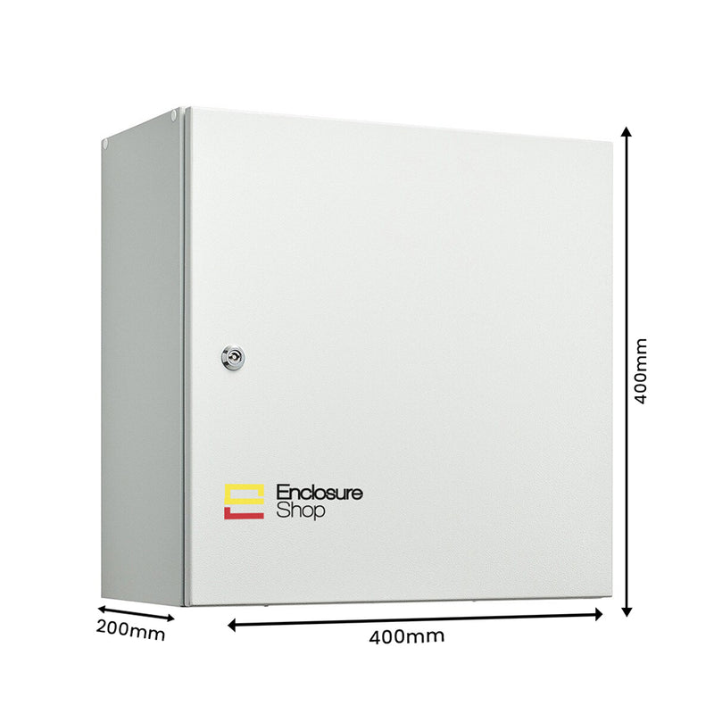 Steel Wall Mounted Electrical Enclosure 400mm x 200mm x 400mm - SWM13